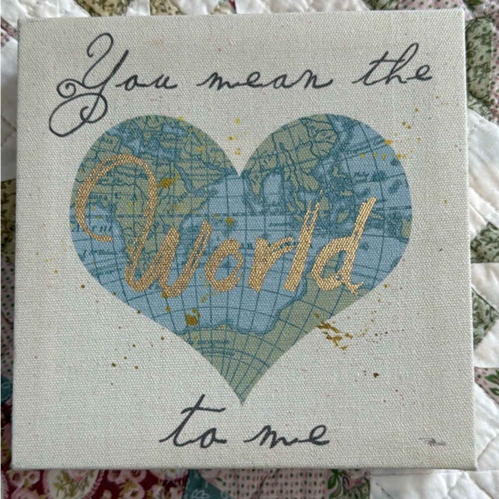 Heart Map Canvas Art